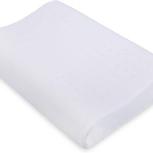 Latex Pillow – Medium Profile – 100% Natural Latex – Ortho Neck & Shoulder Support – 20” x 13” x 3.5” – Hypoallergenic & Breathable – Made in Thailand – Limited Stock