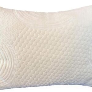 Organic Shredded Latex Pillow with Organic Cotton Cover ( Size), Bed Pillow for Sleeping, Neck Pain Relief, Head Support, Side Back Stomach Sleeper, Soft and Breathable