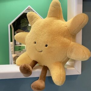 Sun Moon Plush Toy,Soft Sun Plush Stuffed Toy, Bedside Sofa Pillows, Used for Home Decoration as Birthday Gifts for Children and Girls (Sun)